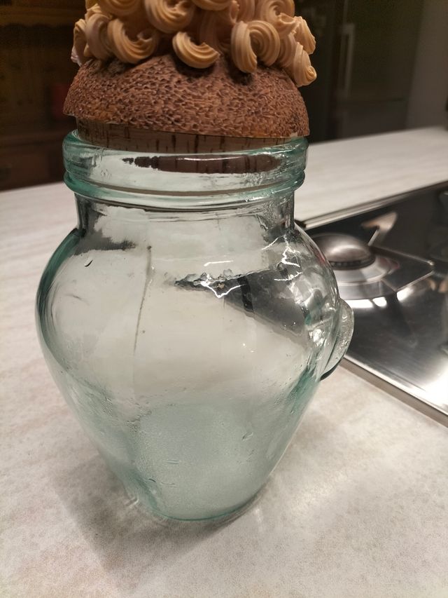 Barattolo cucina in vetro marrone