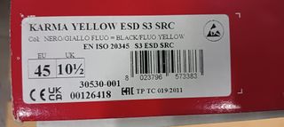 Zapatos de seguridad Cofra Karma Negro/Verde