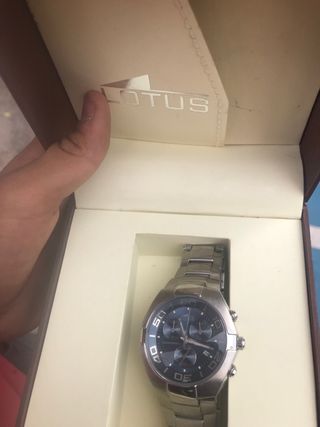 Reloj Lotus Cronógrafo Azul y Plateado