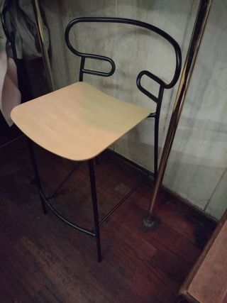 Sgabello da cucina/bar in metallo e legno
