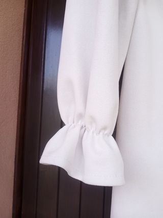 Vestito bianco ragazza con bottoni