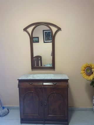Conjunto Aparador y Espejo Vintage