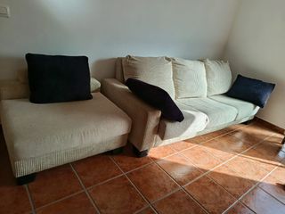 Sofá de 3 plazas beige