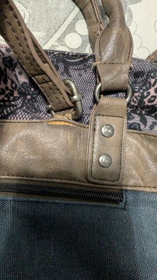 Mochila Lois Mujer Azul y Marrón