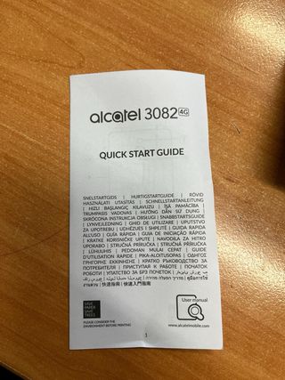Teléfono Alcatel 3082 Gris