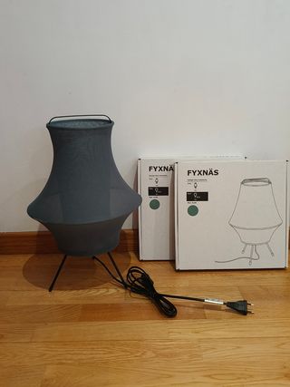 Juego 2 Lámparas FYXNÄS Turquesa
