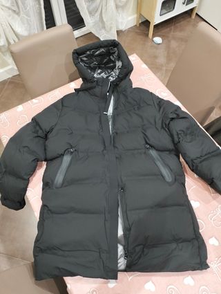 Schott Giubbotto Invernale Lungo Donna Nero XL