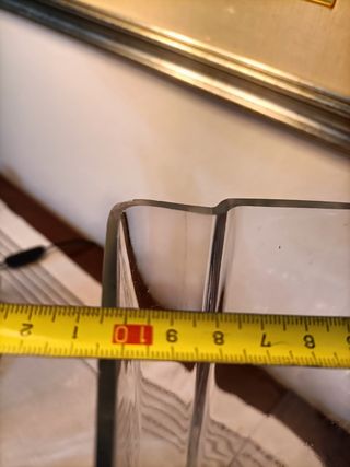 Vaso in vetro trasparente