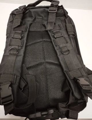 Mochila Táctica 25L Negra Nueva-MOLLE