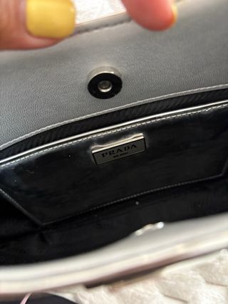 Bolso TIPO Prada Cleo Plateado