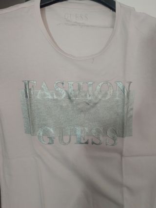 T-shirt Guess donna rosa