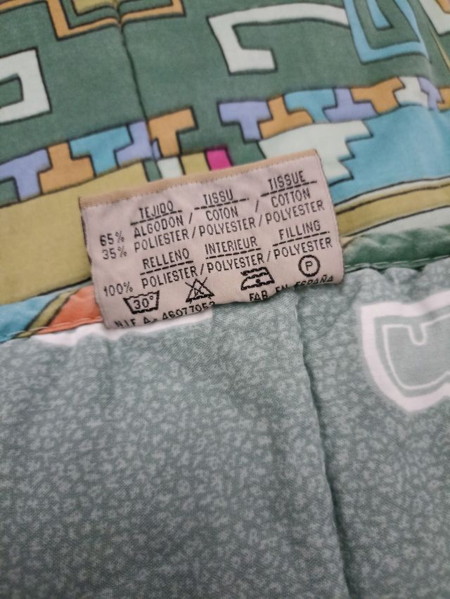 Edredón estampado multicolor