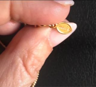 Collana vintage con campanelle rosse