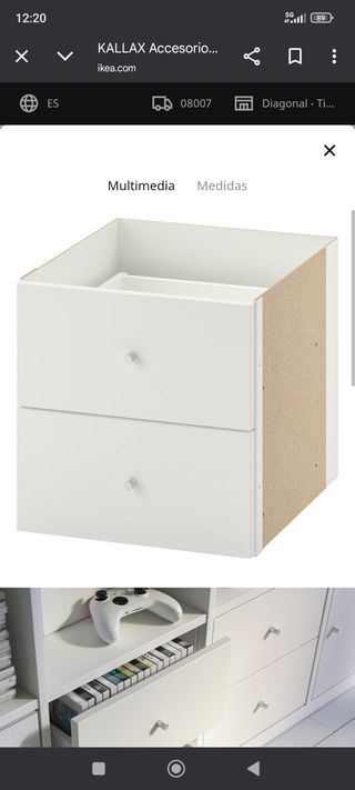 Accesorios KALLAX Ikea Blanco