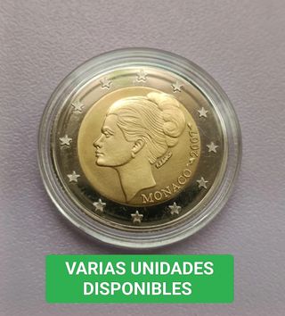🇲🇨 Mónaco 2007 Grace Kelly 2€ euros moneda COPIA