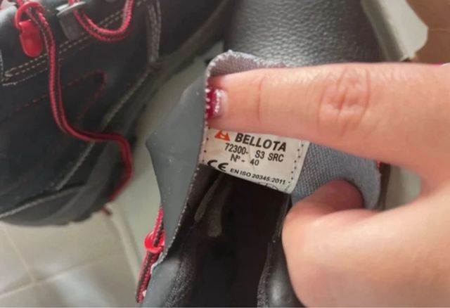 Botas de seguridad Bellota Talla 40 unisex