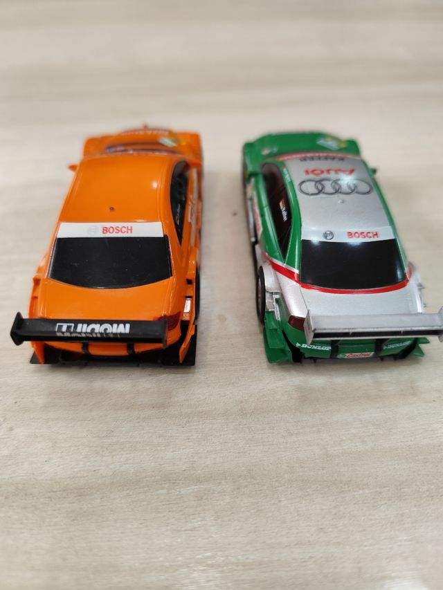 Lote 2 coches Scalextric Compac Audi y Mercedes