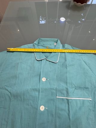 Pijama Caballero Chaqueta y Pantalón Largo menta c