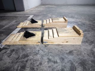 Rampas de madera para coche