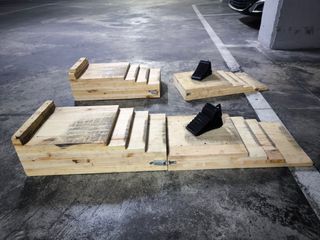Rampas de madera para coche