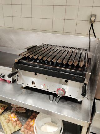 Barbacoa de gas y carbón