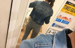 Cazadora tejana vaquera