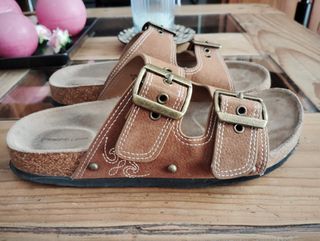 Sandalias Springfield Marrón Mujer