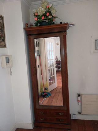 Mueble de Hall Madera y Cristal