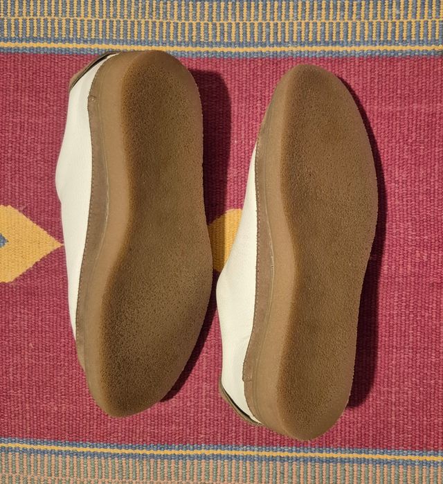 Scarpe in pelle bianca Massimo Dutti