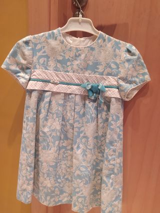 Abito Miranda a fiori blu