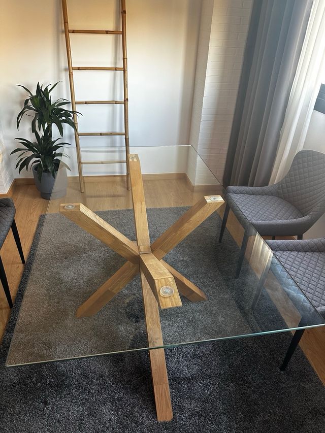 Mesa de cristal 160x90 cm