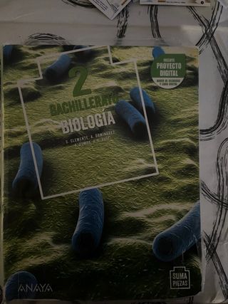 libro 2 bachillerato biología Anaya