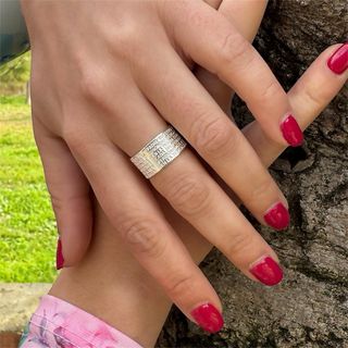 Anillo Padre Nuestro Plata todas las tallas.