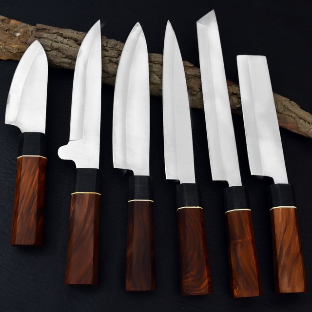 Set Coltelli da cucina fatti a mano