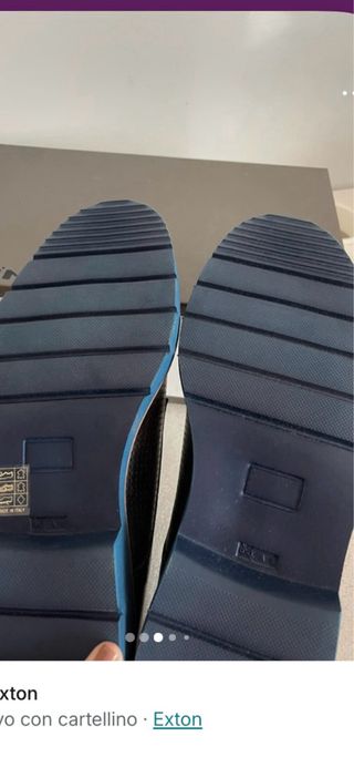 Scarpe uomo eleganti marrone con suola blu