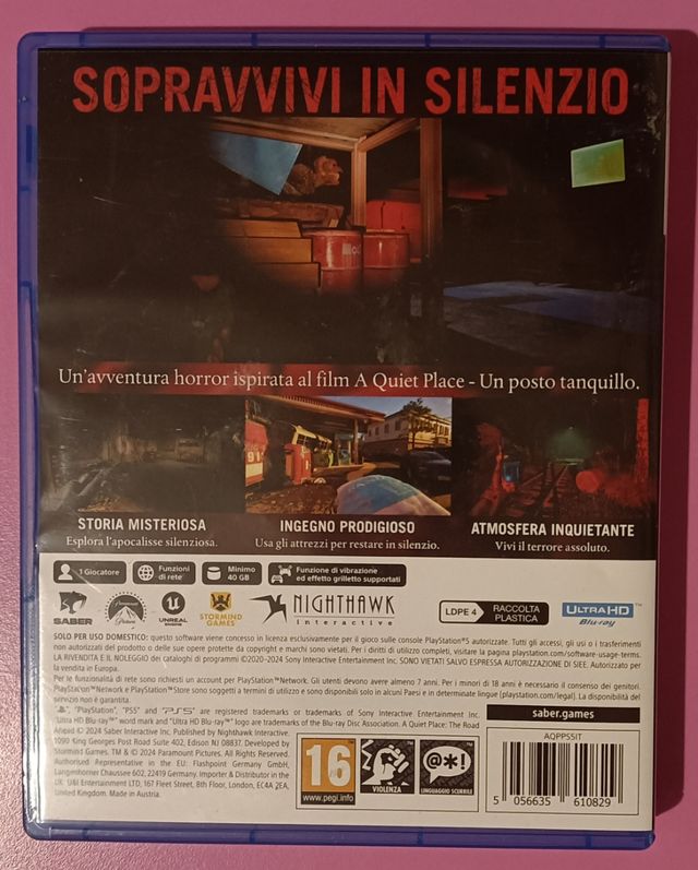 "A Quiet Place: The Road Ahead" PS5