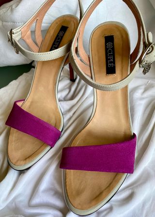 REBAJADO. Sandaliasde Cuplé de color morado y gris