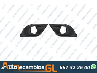 KIT REJILLAS (DERECHO + IZQUIERDO) PARAGOLPES DELANTERO (CON AGUJERO ANTINIEBLA) RENAULT CLIO IV 2016-