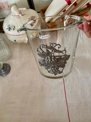 Hielera de Champán de Vidrio y Estaño