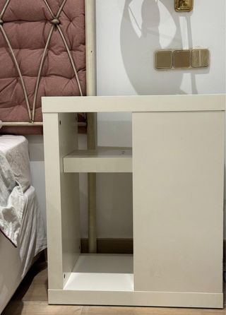 Mesitas de noche blancas juego de 2