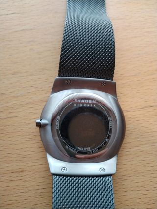 Reloj Skagen Melbye Titanium Gris Naranja