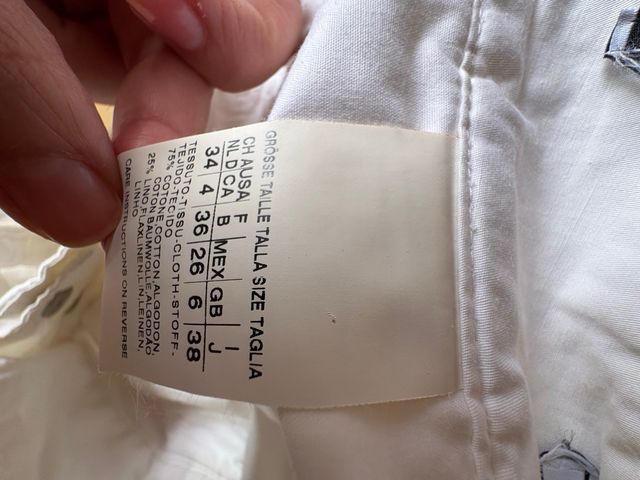 Pantalone Sport Max bianco tg 38