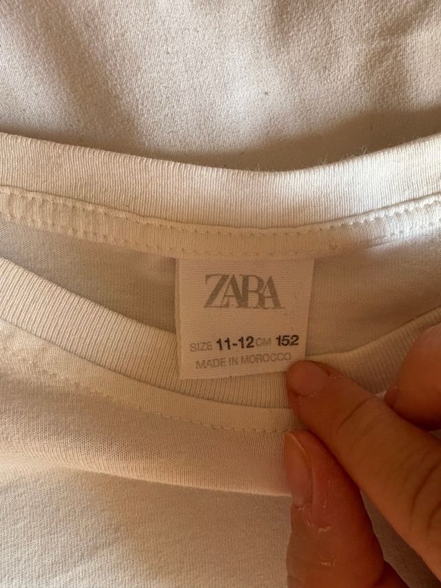 Camiseta Zara Kids Blanca