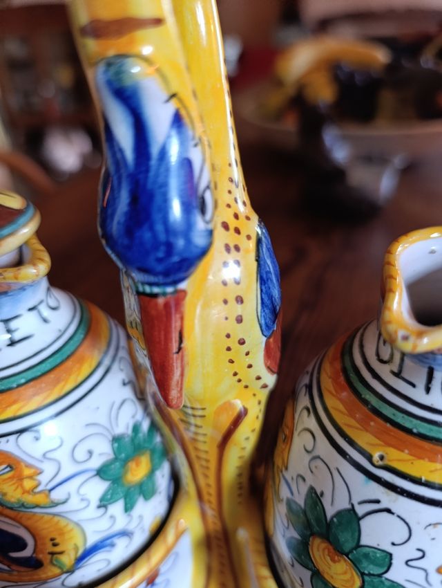 Set Olio e Aceto Ceramica Paruta