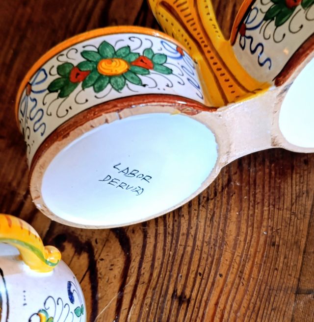 Set Olio e Aceto Ceramica Paruta