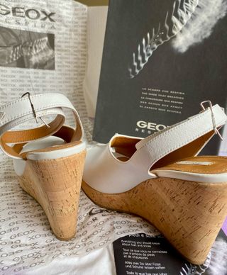 Sandalias Geox blancas cuña