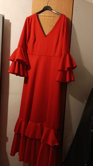 Vestido Flamenco Rojo Talla 46/48