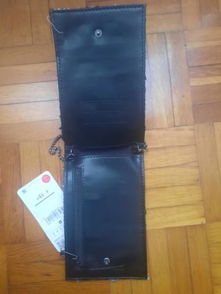 Cartera nueva  bandolera Zara tejido multicolor