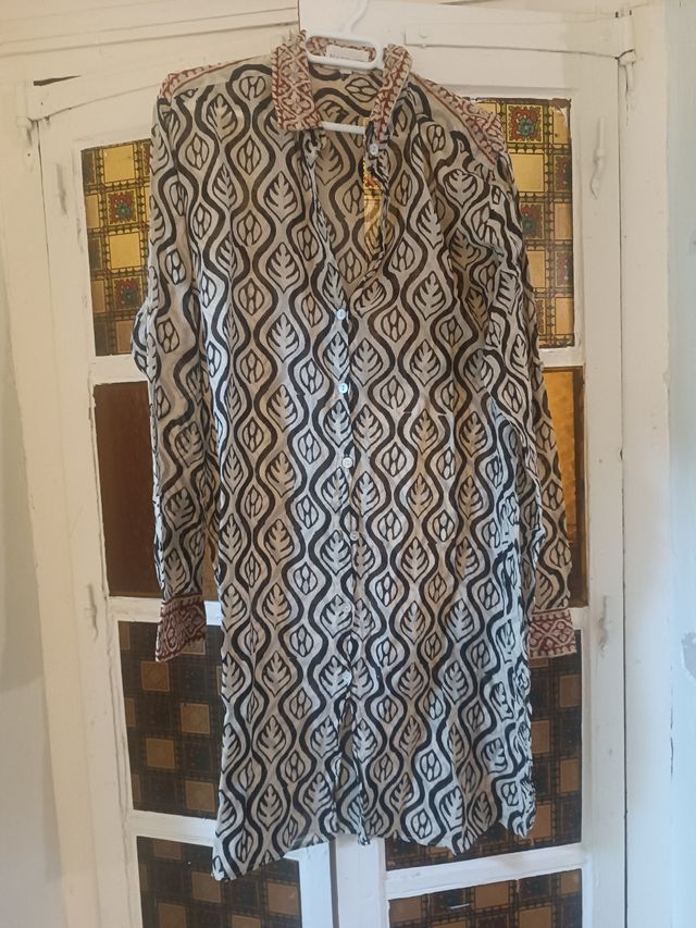 Vestido corto algodón Babbaki. M/L