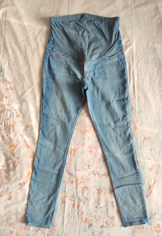 Pantalón premamá vaquero azul